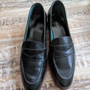 Meermin Women's Green Leather Loafers (Similar to Sezane)